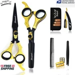 Us Salon Cutting Thinning Scissors Barber Shears Hairdressing Kit Set Tools New. Price: $34.37.