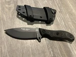 Tops Silent Hero Fixed Knife 6.38" 1095HC Steel Blade, Micarta Handle Used. Price: $160.00.