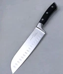 Oaksware Classic 7" Santoku Knife, Granton-edge, German X50CRMOV15 Steel, 6617 New. Price: $26.00.