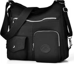 Multipurpose Hobo Purse For Women With Antitheft Rfid, Waterproof Nylon Black New. Price: $32.20.