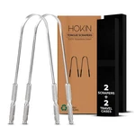 Tongue Scraper For Adults By Hokin (2PCS Count (pack Of 1) Shaped, Silver New. Price: $10.52.