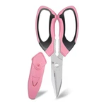 Heavy Dty Scissors 8 Inch Stainless Steel Serrated Blade Fabric Leather Pink New. Price: $20.99.