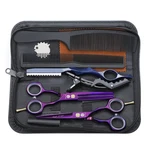 5.5 Inch Hair Cutting Scissors Set With Razor, Leather Case, Barber ... New. Price: $43.96.