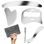Vdteb 5 1 Muscle Scraper Tools Kit - Stainless Steel Gua Sha Massage Grey New. Price: $50.79.