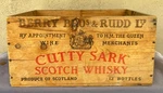 Vintage Cutty Sark Scotch Whisky Wooden Crate Used. Price: $50.00.