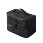 Mesh Cosmetic Bag, Makeup Organizers Double Layer Storage Travel Ma... New. Price: $15.89.