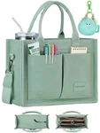 Becojadde Structured Canvas Tote Bag For Women, Multi-compartment Zippered Pu... New. Price: $33.78.