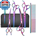 Citywish Dog Grooming Scissorsrainbow Curved Chunkers Shears Safety Round New. Price: $73.13.