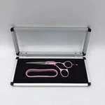 Arius Eickert 8144 Hair Cutting Shears Professional 6.5" Pink Breast Cancer Rare Used. Price: $49.99.