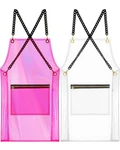 Apron Clear Transparent 2 Pcs Hair Stylist Waterproof Pocket Barber New. Price: $45.62.