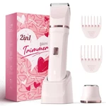 Risina Bikini Trimmer For Women - Painless Electric Razors Silk Pink New. Price: $28.45.