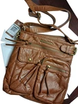 Montana West Women Crossbody Bag Multi Pockets /soft /adj. Shoulder Brown- New. Price: $23.00.