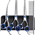 Professional 5 1 Grooming Scissors For Dogs 4CR With Safety Round Tip, Heavy New. Price: $27.83.