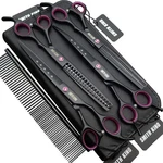 7.0 Inch Professional Dog Grooming Scissors Set Straight Thinning 4 Pcs New. Price: $61.12.