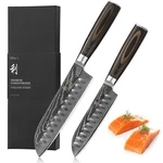 Wakoli Edib Essentials 2-PIECE Damascus Kitchen Knife Set Santoku & Small S... New. Price: $175.20.