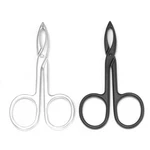 Motanar 2 Pieces Tweezers Scissor Handle Straight Tip Silver Black New. Price: $12.99.