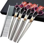Professional Grooming Shears Set Dogs Straight & Thinning Curved Scissors New. Price: $118.99.