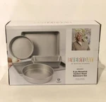 Martha Stewart Carbon Steel Nonstick Bakeware 5 Pc. Set Baking Sheet/cake Pans New. Price: $49.99.