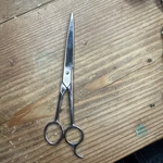 Vintage Kleen Cut 365 -7 Inch Usa Forged Steel Hairdresser Barber Scissors Used. Price: $20.00.