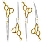 Dog Grooming Scissors,chunkers Shears And Thinning With Safety Round T... New. Price: $64.33.