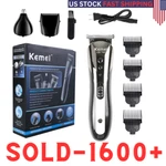 Kemei All 1 Rechargeable Hair Clippers Cutting Beard Trimmer Barbers Kit New. Price: $13.95.
