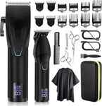 Suttik Professional Hair And Trimmer Set, Barber Clippers Black New. Price: $56.64.