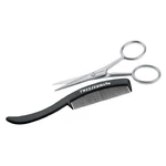 Tweezerman G.e.a.r. Moustache Scissors And Comb, Black New. Price: $28.06.