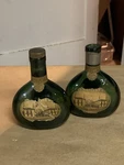 Mini Green Glass Bottles Wine Visit Sample Made Portugal Set Of Two. Used. Price: $18.00.