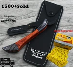 100 Blades + Wood Handle Straight Edge Barber Hair Shaving Razor Folding Knife New. Price: $14.90.