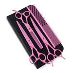 Purple Dragon 7.0 Inch Pink 3PCS Pet Grooming Scissors Cat Dog Hair Cutting &... New. Price: $52.14.