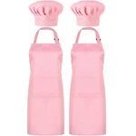 Satinior 2 Sets Chef Hats And Aprons With Pockets Kicthen Cooking Baking Ap... New. Price: $27.71.