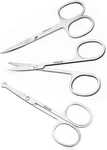 3PCS Small Eyebrow Scissors And Nose Hair Beard Moustache Eyelash Nail New. Price: $6.45.