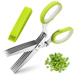 Herb Scissors, X-chef Multipurpose Blade Kitchen 5.2X2.5X0.6 Inches, Green New. Price: $14.58.