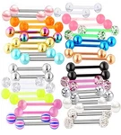 Suotarn 40PCS 14G Tongue Rings For Women Stainless Steel Straight Barb... New. Price: $17.92.
