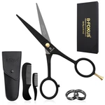 5" Premium Beard Mustache Scissors, Black High Carbon Stainless Steel New. Price: $10.93.