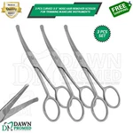 Pcs Curved 3.5" Nose Hair Remover Scissor For Trimming Manicure Inst German Gr New. Price: $9.90.