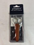 Gingher G-4 Embroidery Scissors With Leather Sheath 4"- New. Price: $20.00.