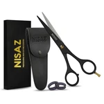 6.5 Professional Black Hair Scissors With Leather Pouch In Box - Premium New. Price: $33.62.