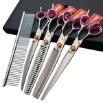 Professional Grooming Shears Set Dogs Straight Thinning Curved Scissors... New. Price: $108.25.