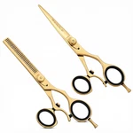 Regale Barber Supply Professional Gold Swivel Thumb Shear Set - New. Price: $94.99.