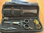5INCHES Beard Mustache Scissors Set Steel Grooming Kit Comb Pouch Hair Trim, New. Price: $11.99.