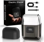 Electric Foil Shavers For Men: Mini Razor With 3 Floating Blades, Led New. Price: $32.93.