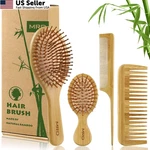 Mrd Set, Natural Bamboo Comb Paddle Detangling Hairbrush,... New. Price: $23.16.