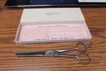 Vintage Wiss 567D Hair Thinning Shears With Original Box Used. Price: $29.95.