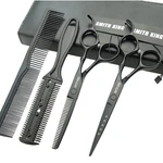 6.0 Inches Cutting Scissors Set With Combs Lether Case,hair Cut... New. Price: $39.02.