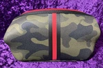 Haute Shore Bag Cosmetic Case Erin Green Camo Top Zip Neoprene Travel Pouch Used. Price: $29.00.