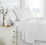 Southshore Fine Living, Inc. 6-PC 21" Extra Deep Fitted Bed Sheet Set White New. Price: $39.95.