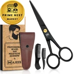 Wajees Mustache & Beard Scissors For Men Professional 5" Inches, Black New. Price: $13.70.