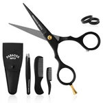 Paradox Impex 5 Beard And Mustache Scissors, German Stainless Steel Black New. Price: $15.40.
