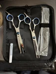 Wfoejej Stainless Steel Barber Scissors Set 6.7 Ergonomic Design Unisex New. Price: $30.00.
